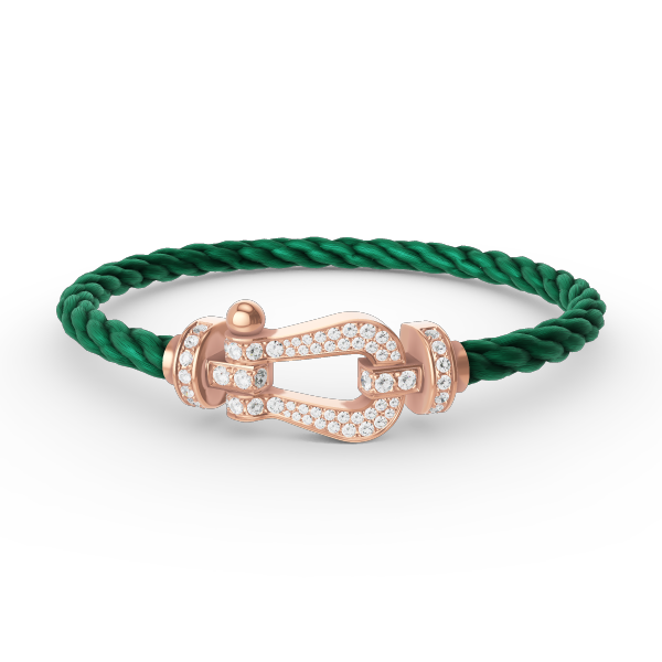 [ORA]FORCE LARGE HORSESHOE FULL DIAMOND BRACELET ROSE GOLD