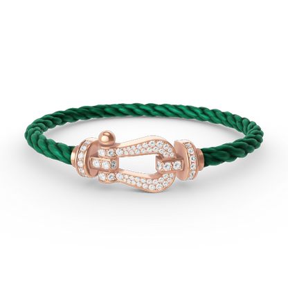 [ORA]FORCE LARGE HORSESHOE FULL DIAMOND BRACELET ROSE GOLD