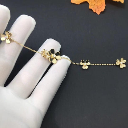 [ORA]FRIVOLE GOLD 5 FLOWERS BRACELET