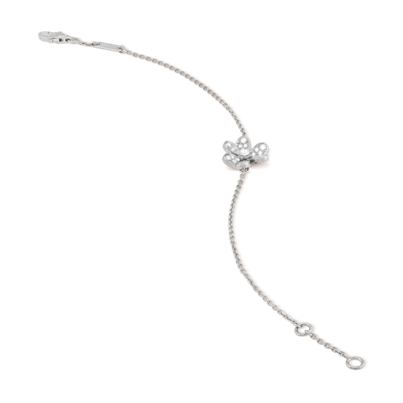 [ORA]FRIVOLE SILVER FLOWER DIAMOND BRACELET