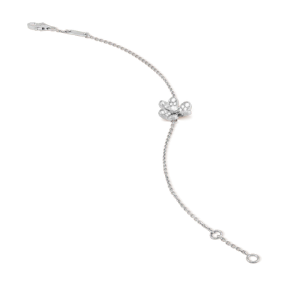 [ORA]FRIVOLE SILVER FLOWER DIAMOND BRACELET