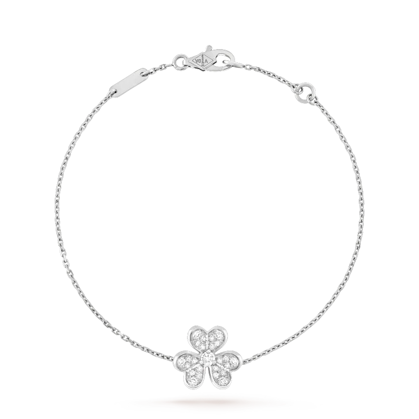 [ORA]FRIVOLE SILVER FLOWER DIAMOND BRACELET