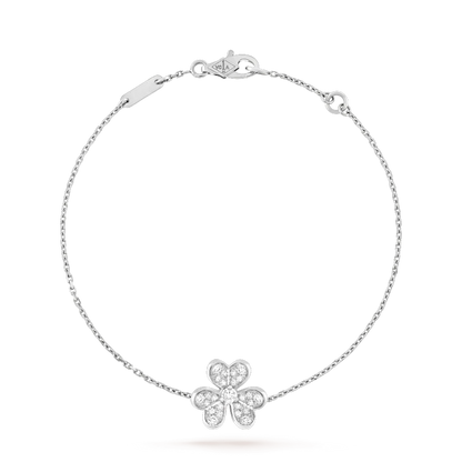 [ORA]FRIVOLE SILVER FLOWER DIAMOND BRACELET
