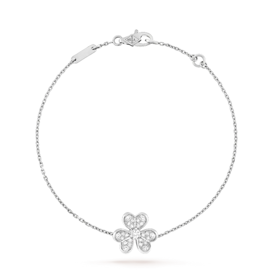 [ORA]FRIVOLE SILVER FLOWER DIAMOND BRACELET