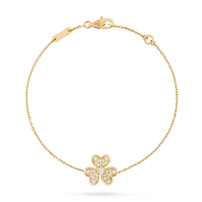 [ORA]FRIVOLE GOLD FLOWER DIAMOND BRACELET