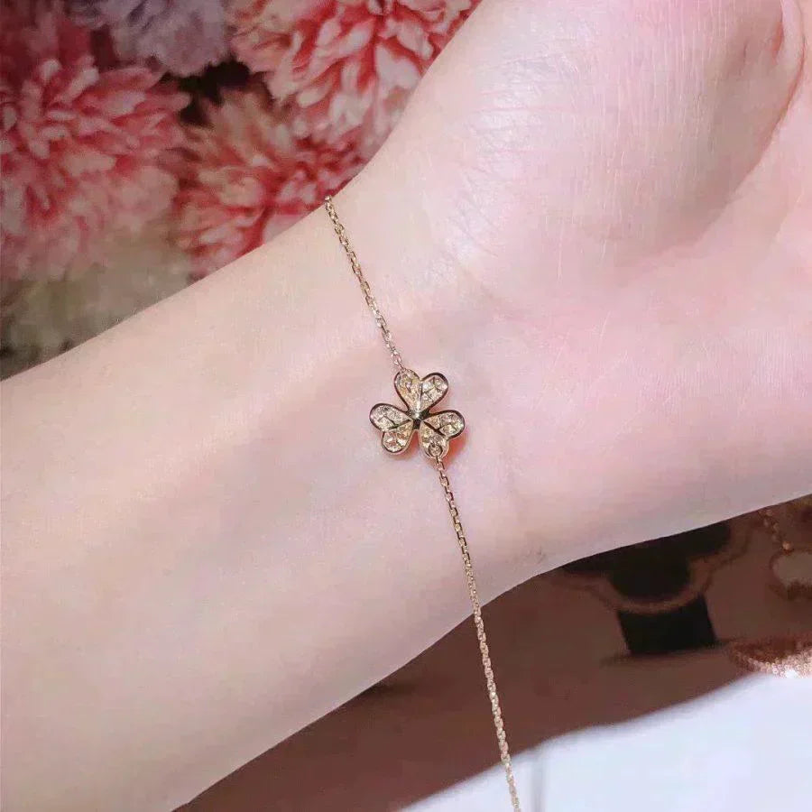 [ORA]FRIVOLE GOLD FLOWER DIAMOND BRACELET