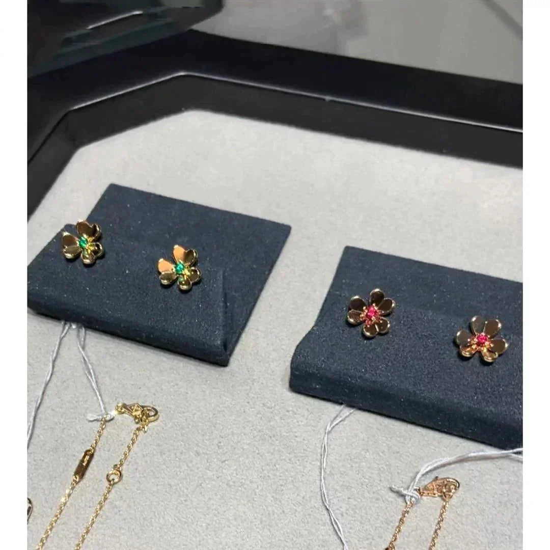[ORA]FRIVOLE  FLOWER PINK EARRINGS
