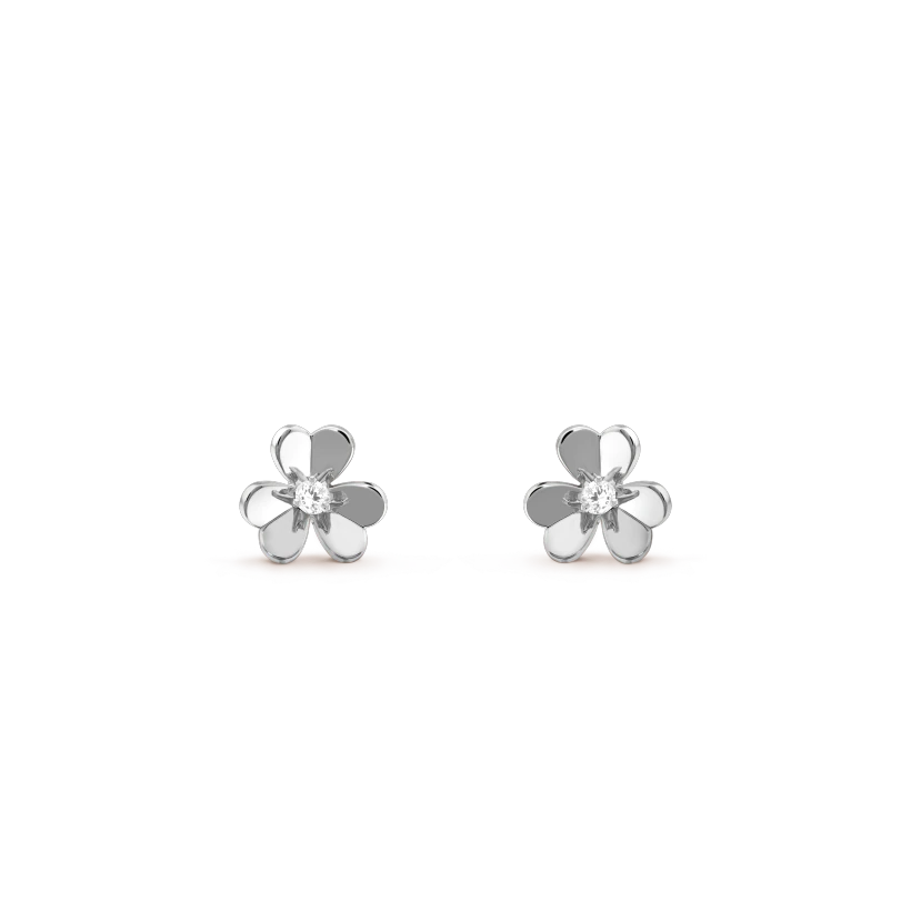 [ORA]FRIVOLE MINI SILVER FLOWER EARRINGS