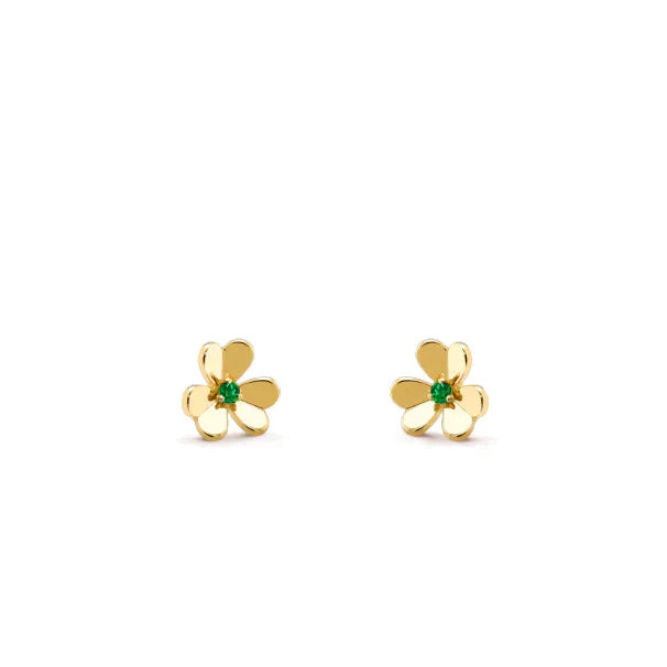 [ORA]FRIVOLE  FLOWER MALACHITE EARRINGS