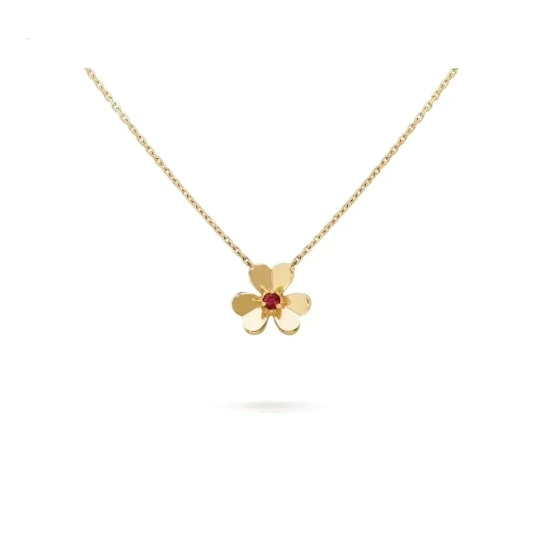 [ORA]FRIVOLE GOLD BLUMENHALSKETTE