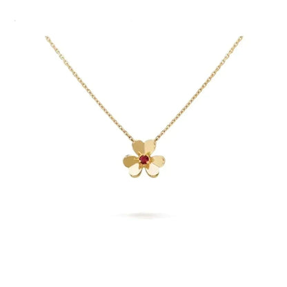 [ORA]FRIVOLE GOLD BLUMENHALSKETTE