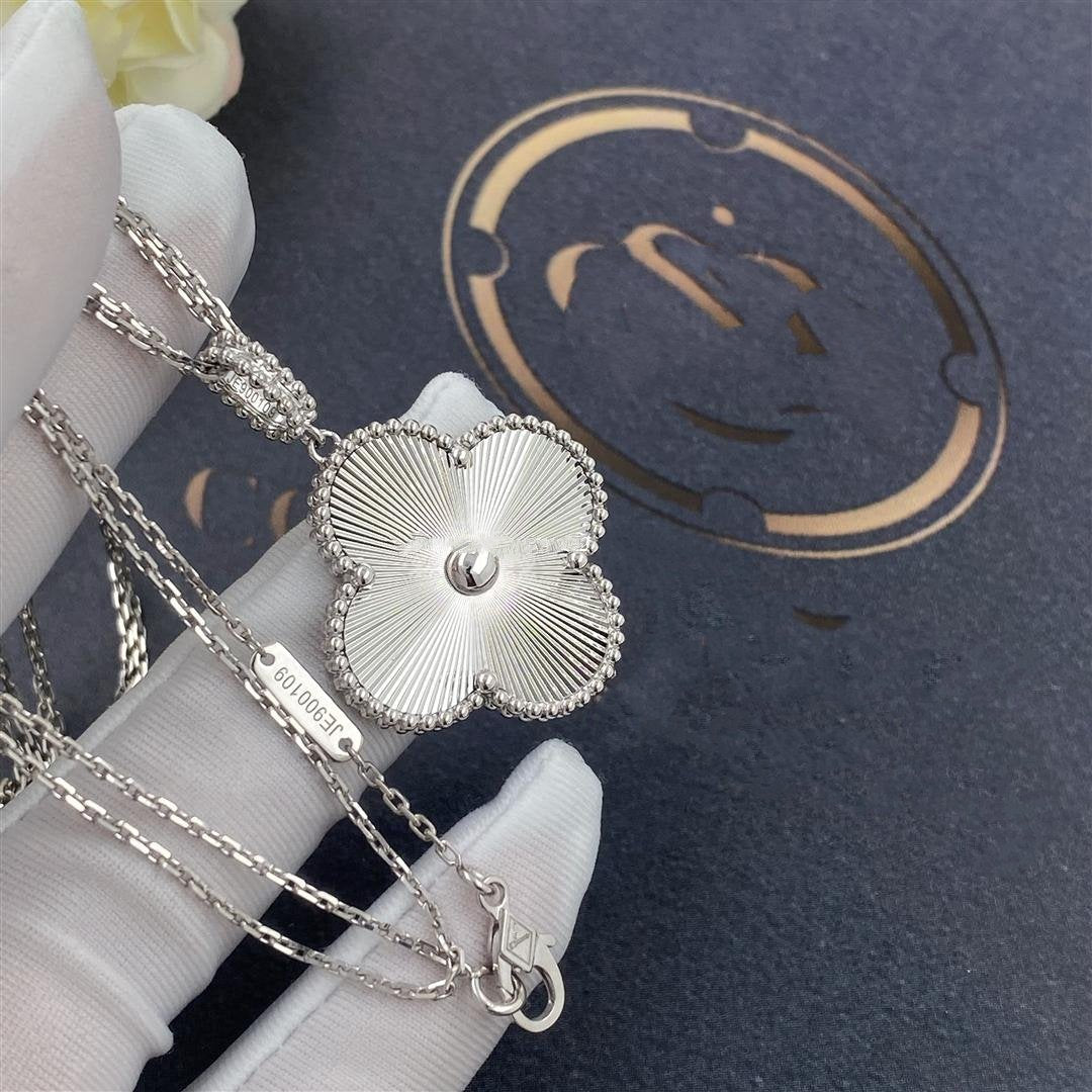 [ORA]CLOVER 25MM SILBER GROSSE KLEEBUTTKETTE