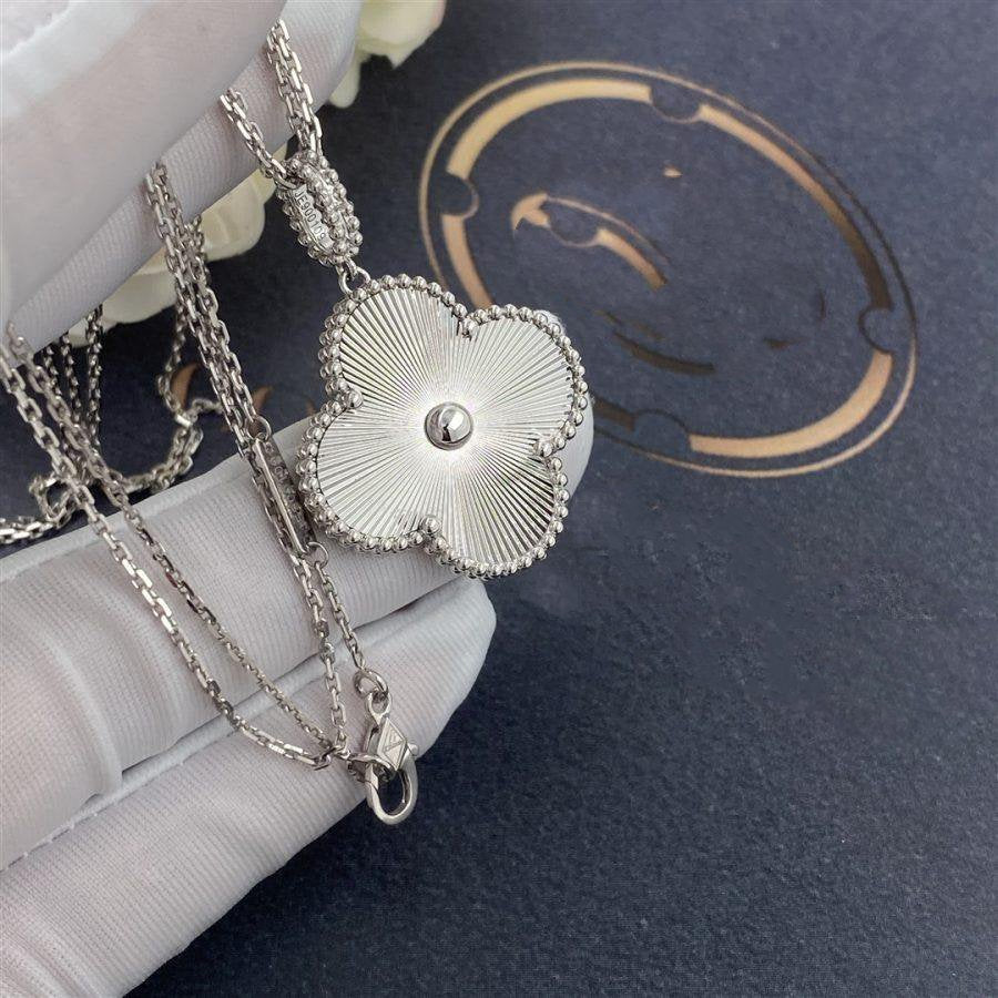 [ORA]CLOVER 25MM SILBER GROSSE KLEEBUTTKETTE