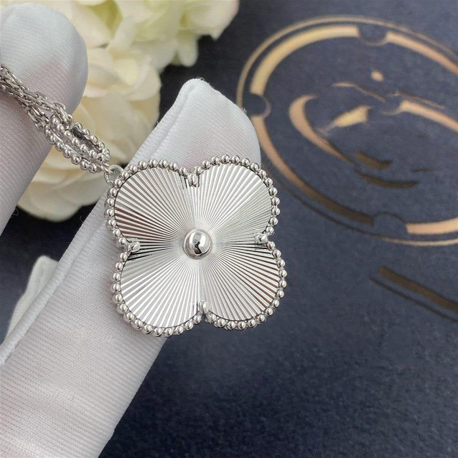 [ORA]CLOVER 25MM SILBER GROSSE KLEEBUTTKETTE