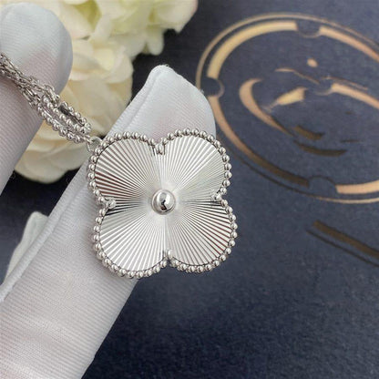 [ORA]CLOVER 25MM SILBER GROSSE KLEEBUTTKETTE
