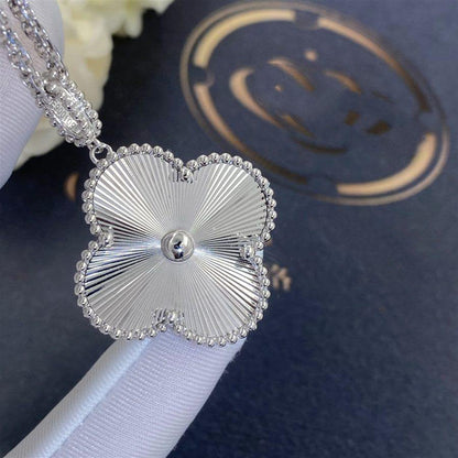 [ORA]CLOVER 25MM SILBER GROSSE KLEEBUTTKETTE