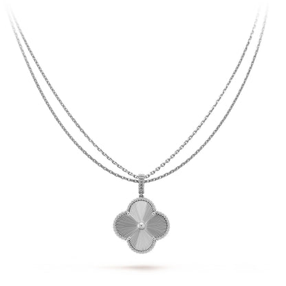 [ORA]CLOVER 25MM SILBER GROSSE KLEEBUTTKETTE