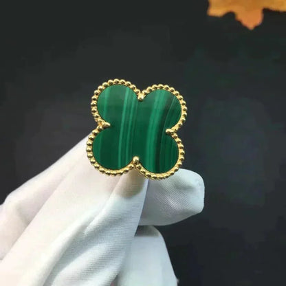 [ORA]CLOVER MALACHITE RING