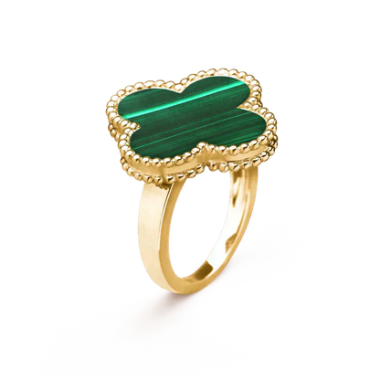 [ORA]CLOVER MALACHITE RING