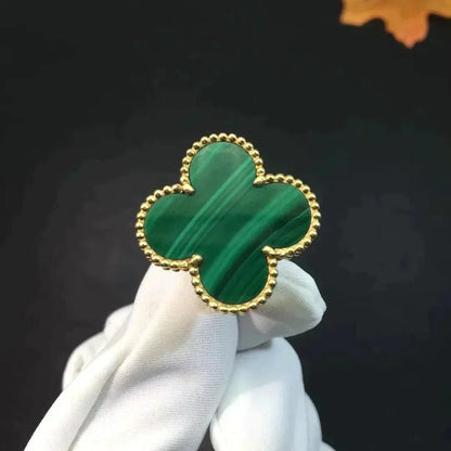 [ORA]CLOVER MALACHITE RING