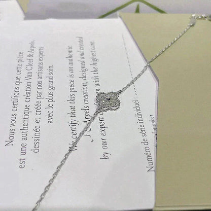 [ORA]CLOVER  SINGLE FLOWER BRACELET SILVER