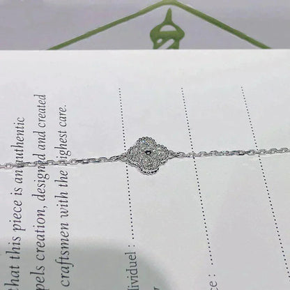 [ORA]CLOVER  SINGLE FLOWER BRACELET SILVER