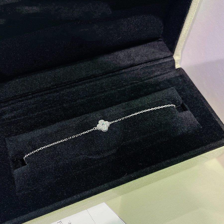 [ORA]CLOVER  SINGLE FLOWER BRACELET SILVER