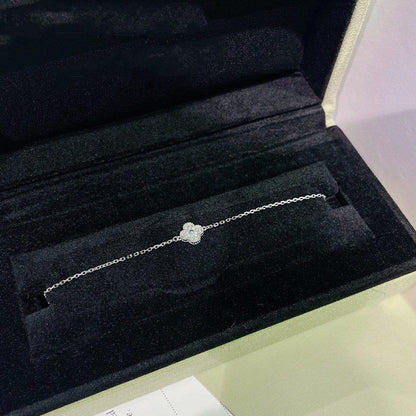 [ORA]CLOVER  SINGLE FLOWER BRACELET SILVER