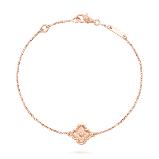 [ORA]CLOVER SINGLE FLOWER BRACELET