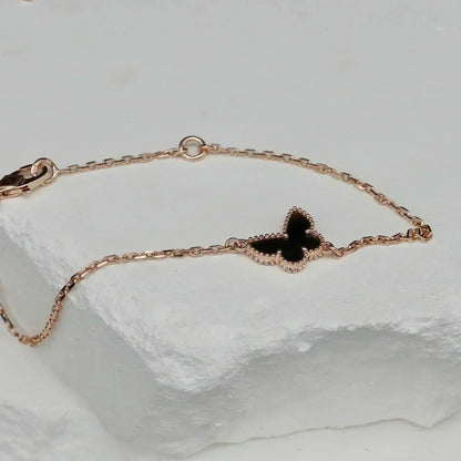 [ORA]BUTTERFLY ONYX  BUTTERFLY BRACELET