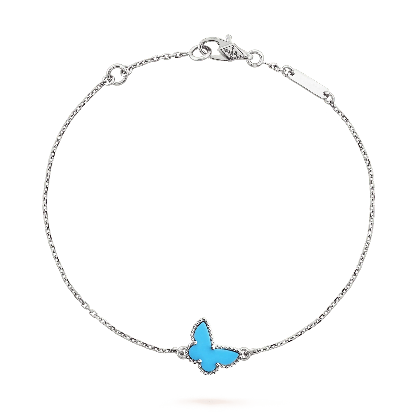 [ORA]BUTTERFLY TURQUOISE BUTTERFLY BRACELET SILVER