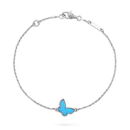 [ORA]BUTTERFLY TURQUOISE BUTTERFLY BRACELET SILVER