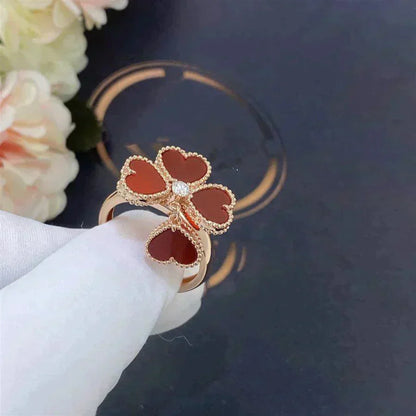 [ORA]SWEET CLOVER CARNELIAN RING