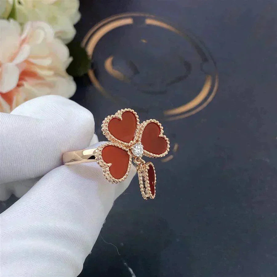 [ORA]SWEET CLOVER CARNELIAN RING