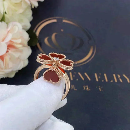 [ORA]SWEET CLOVER CARNELIAN RING
