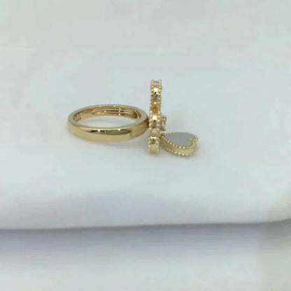 [ORA]SWEET CLOVER WHITE MOP RING