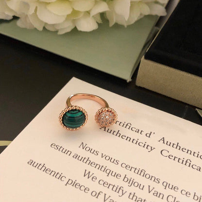 [ORA]PERLEE COULEURS DIAMOND ROSE GOLD BETWEEN THE FINGER RING