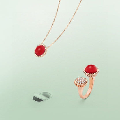 [ORA]PERLEE COULEURS DIAMOND ROSE GOLD BETWEEN THE FINGER RING