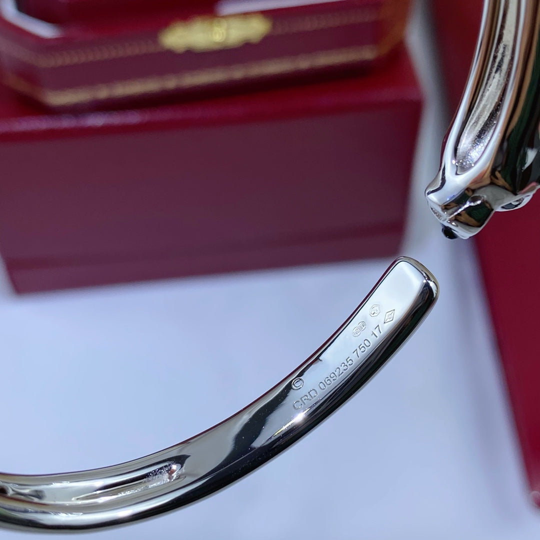 [ORA]PANTHERE SILVER OPEN BRACELET