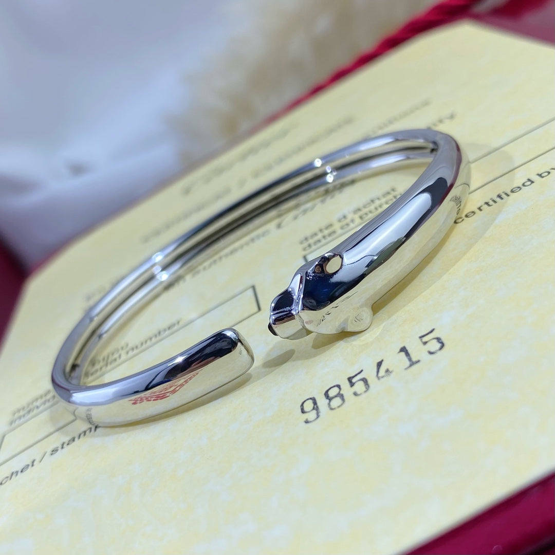 [ORA]PANTHERE SILVER OPEN BRACELET