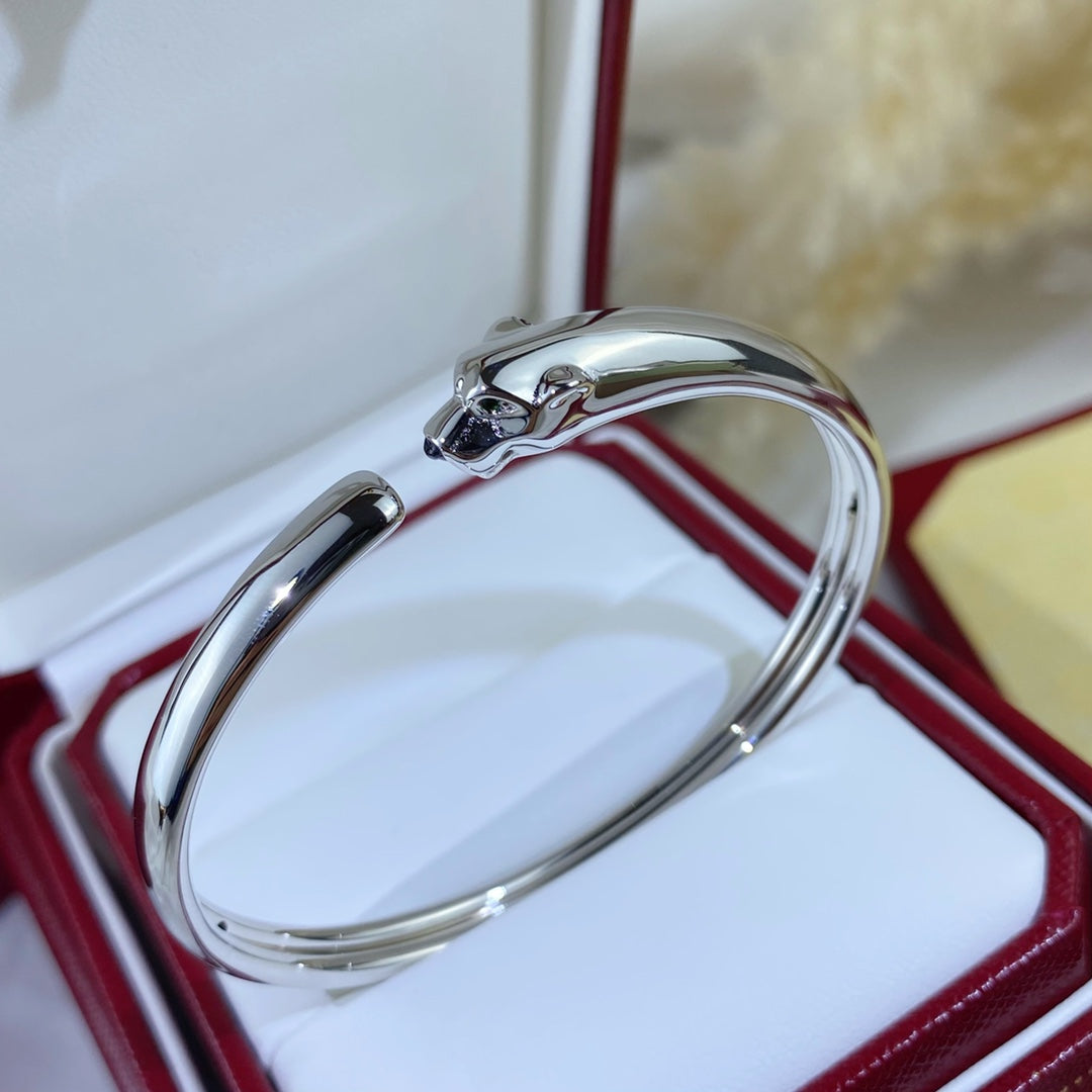[ORA]PANTHERE SILVER OPEN BRACELET