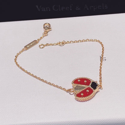 [ORA]LUCKY SPRING 1 MOTIF PINK GOLD BRACELET