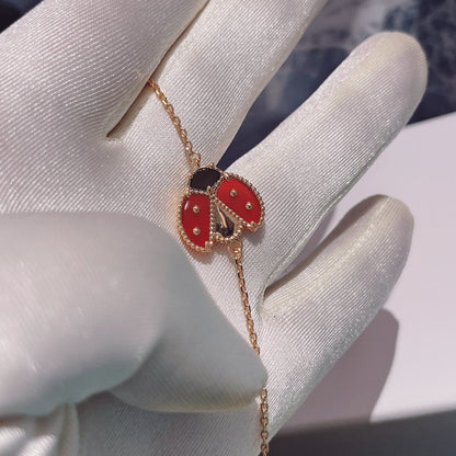 [ORA]LUCKY SPRING 1 MOTIF PINK GOLD BRACELET