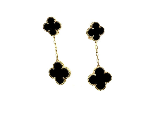[ORA]CLOVER 2 MOTIFS  EARRINGS (MULTIPLE CHOICESC