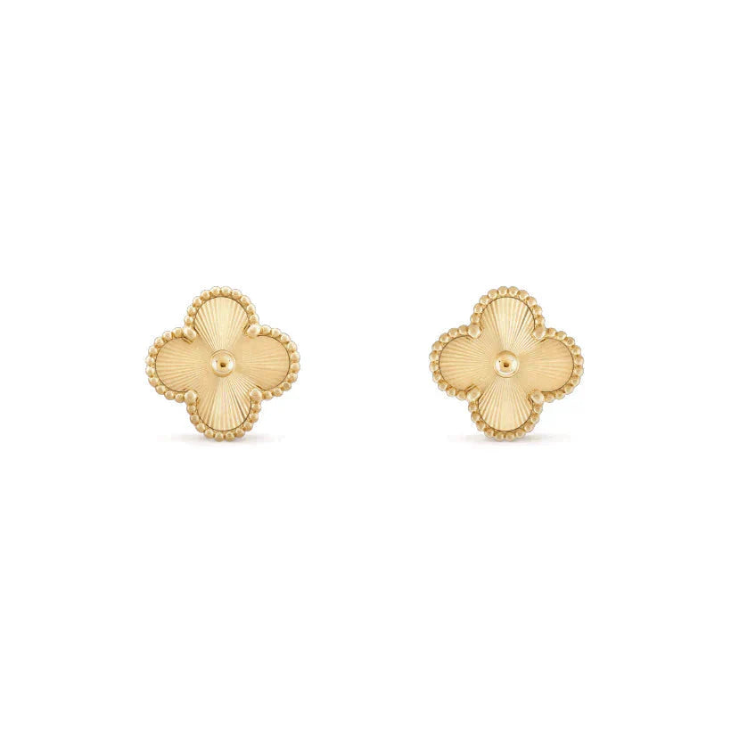 [ORA]CLOVER MEDIUM 1 MOTIFS LASER EARRINGS