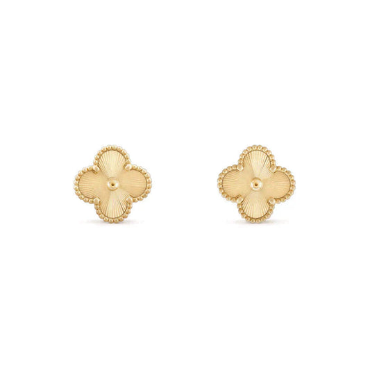 [ORA]CLOVER MEDIUM 1 MOTIFS LASER EARRINGS