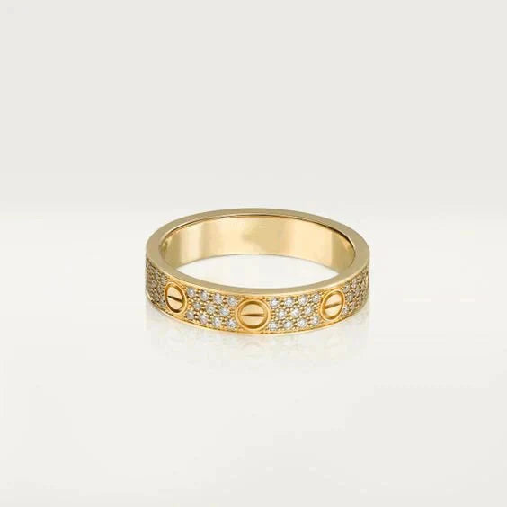 [ORA]LOVE RING 3.6MM DIAMOND PAVED