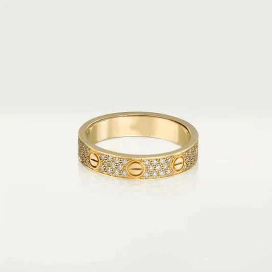 [ORA]LOVE RING 3.6MM DIAMOND PAVED