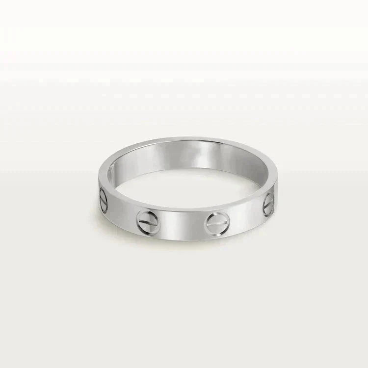 [ORA]LOVE RING 4MM 1 DIAMOND SILVER