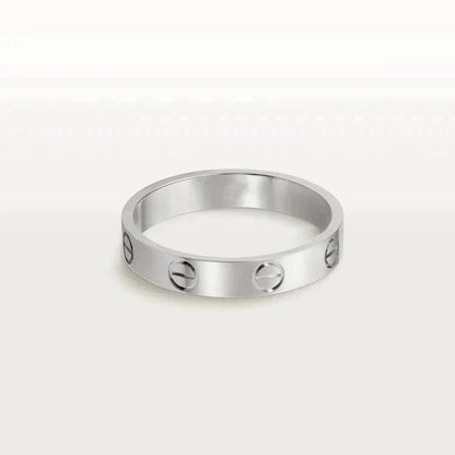 [ORA]LOVE RING 4MM 1 DIAMOND SILVER